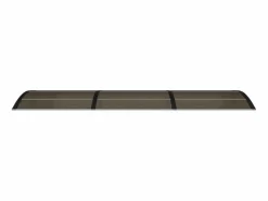 Marquesina de puerta policarbonato 300x80 cm ES67753 Negro Clearance