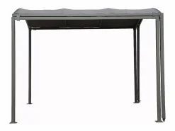 Habitat et jardin Cochera|Marquesina metálica extensible "Mathis" - 303/566 x 295 x 240 cm - Antracita