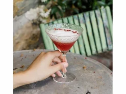 Vaso|Martini - Juego de 4 copas de 23 cl para cóctel y vino aromático, diseño elegante - Zafferano, fabricado en Italia