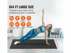 Mata de Yoga SucceBuy, Mata de Ejercicio Antideslizante, 1,2 X 1,8 m, para Hombres y Mujeres,^ Hot