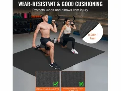 Mata de Yoga SucceBuy, Mata de Ejercicio Antideslizante, 1,2 X 1,8 m, para Hombres y Mujeres,^ Hot