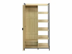 Sweeek Armario Abierto, Vestidor|Módulo armario con 1 armario, 6 estantes y 1 puerta