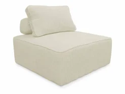 Sweeek Módulo para sofá modular de pana, 1 plaza Crema New