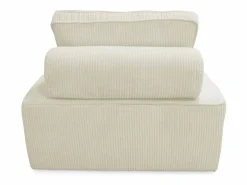 Sweeek Módulo para sofá modular de pana, 1 plaza Crema New