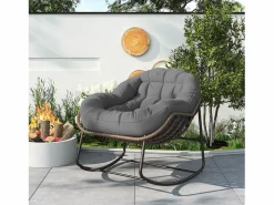 Mecedora - Mecedora extragrande - con asiento tapizado,^