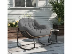 Mecedora - Mecedora extragrande - con asiento tapizado,^
