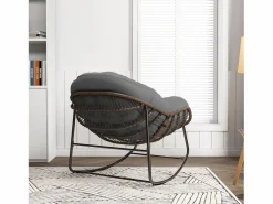 Mecedora - Mecedora extragrande - con asiento tapizado,^