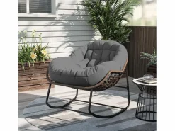 Mecedora - Mecedora extragrande - con asiento tapizado,^