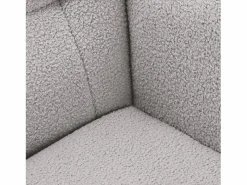 Sillón Balancín|Mecedora - Sillón orejero tapizado - Patas de metal y madera maciza - Terciopelo Teddy