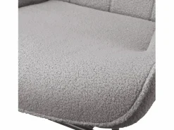 Sillón Balancín|Mecedora - Sillón orejero tapizado - Patas de metal y madera maciza - Terciopelo Teddy