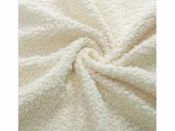 Sillón Balancín|Sillón De Piel|Mecedora Bebé Lactancia Mecedora en Tela Bouclette Mecedora Estilo Escandinavo en Madera de Caucho, Beige