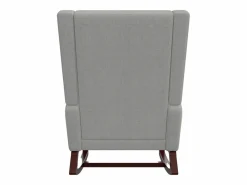 Sillón Balancín|Mecedora con reposapiés, patas de madera maciza antideslizantes, mecedora,