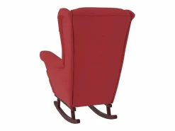 vidaxl Sillón Balancín|Mecedora con respaldo alto de terciopelo y madera maciza