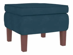 Mecedora con respaldo alto de terciopelo y madera maciza^vidaxl Sale