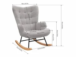 Mecedora de peluche de osito de peluche, sillón de lectura acolchado, respaldo a cuadros,^ Best