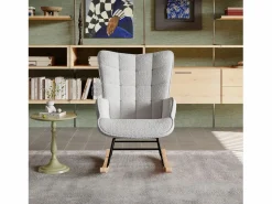 Mecedora de peluche de osito de peluche, sillón de lectura acolchado, respaldo a cuadros,^ Best