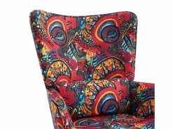 Sillón|Sillón Balancín|Mecedora de terciopelo con estructura de metal y base de madera, ergonómica, cómoda y moderna.