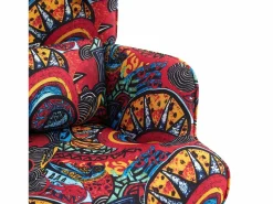 Sillón|Sillón Balancín|Mecedora de terciopelo con estructura de metal y base de madera, ergonómica, cómoda y moderna.