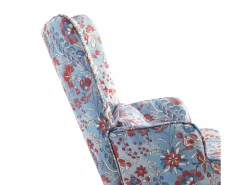 Sillón Escandinavo|Mecedora de terciopelo premium con estructura de metal reforzado, base de madera maciza y diseño escandinavo moderno para dormitorio o balcón