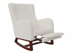 Mecedora, Mecedora - Silla con patas retráctiles - Blanca^