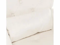 Mecedora moderna tapizada en terciopelo para sala de estar, con respaldo alto y patas de madera, color Beige New