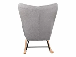 Mecedora para adultos - Mecedora ergonómica para exteriores - Para sala de estar - Jardín - Dormitorio - Gris Clearance