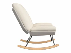 Sillón Balancín|Mecedora tapizada con respaldo ajustable para sala de estar y dormitorio
