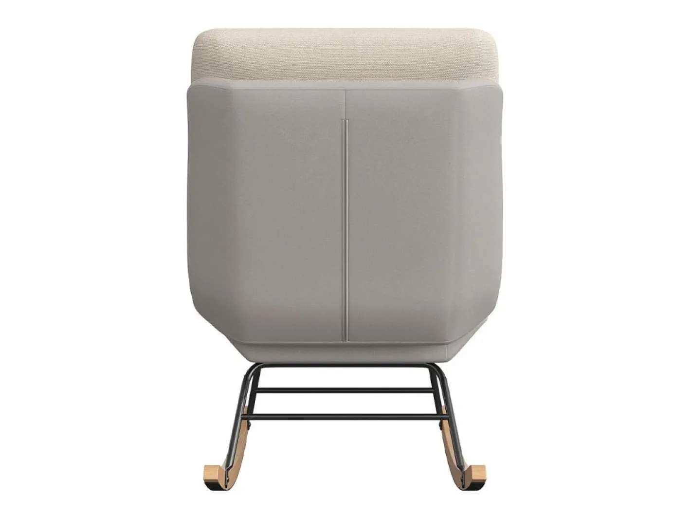 Sillón Balancín|Mecedora tapizada con respaldo ajustable para sala de estar y dormitorio