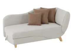 Vente-unique Meridiana izquierda convertible en tejido PENELOPE Beige Discount