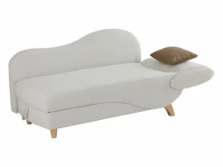 Vente-unique Meridiana izquierda convertible en tejido PENELOPE Beige Discount