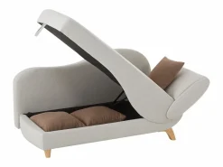 Vente-unique Meridiana izquierda convertible en tejido PENELOPE Beige Discount