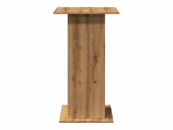 Clicnbuy Mueble Bar|Mesa alta bar con almacenaje madera roble artisian 60x60x102 cm