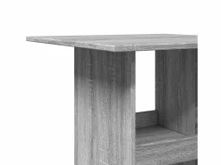 Clicnbuy Mesa alta bar con almacenaje madera Sonoma 60x60x102 cm Gris Discount