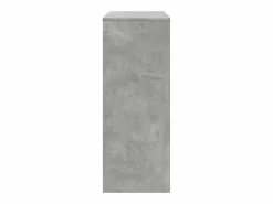 Clicnbuy Mesa alta bar con estantes madera hormigón 90x40x103,5 cm Gris Discount