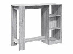Clicnbuy Mueble Bar|Mesa alta con estante Sonoma 124x46x103,5 cm