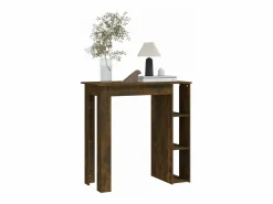 Clicnbuy Mueble Bar|Mesa alta con estante roble Sonoma 102x50x103,5 cm