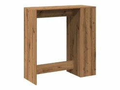 Clicnbuy Mesa alta con estantes madera roble artisian 101x40x103,5 cm Marru00f3n