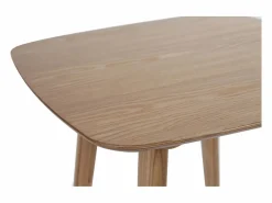 Miliboo Mesa alta cuadrada fresno natural BALTIK Beige Clearance