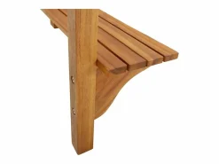 Clicnbuy Mesa Alta|Mesa alta de balcón de madera de acacia maciza 90x37x122,5 cm