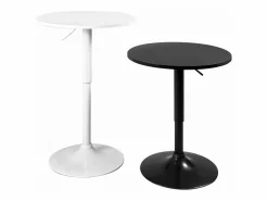 Kayelles Mesa Alta|Mesa Alta de Bar Ø60 cm – Altura Regulable y Giratoria – Diseño Moderno SETI (-i)