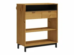 Mesa alta de bar FLAM madera maciza de pino 92x45x110 cm^Clicnbuy Best