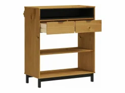 Mesa alta de bar FLAM madera maciza de pino 92x45x110 cm^Clicnbuy Best