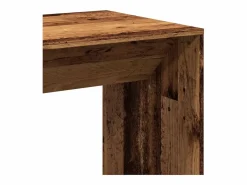 Clicnbuy Mesa alta de bar madera de ingeniería envejecida 51x50x103,5 cm Marru00f3n Online
