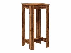 Mesa alta de bar madera de ingeniería envejecida 51x50x103,5 cm^Clicnbuy Outlet