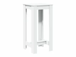Mesa alta de bar madera de ingeniería blanca 51x50x103,5 cm^Clicnbuy Online