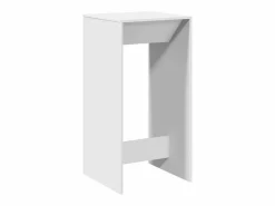Mesa alta de bar madera de ingeniería blanca 51x50x103,5 cm^Clicnbuy Hot