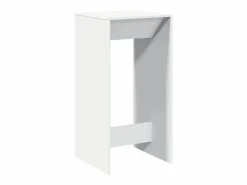 Mesa alta de bar madera de ingeniería blanca 51x50x103,5 cm^Clicnbuy Hot
