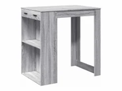 Clicnbuy Mesa Alta|Mesa alta de bar madera ingeniería Sonoma 102x70x103,5 cm