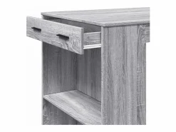 Clicnbuy Mesa Alta|Mesa alta de bar madera ingeniería Sonoma 102x70x103,5 cm