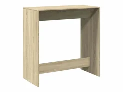 Clicnbuy Mesa alta de bar madera ingeniería roble Sonoma 102x50x103,5 cm Marru00f3n